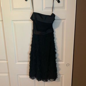 White House Black Market Strapless black dress
